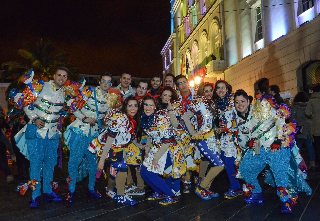 Pregón de Copio y ambiente en el viernes de Carnaval