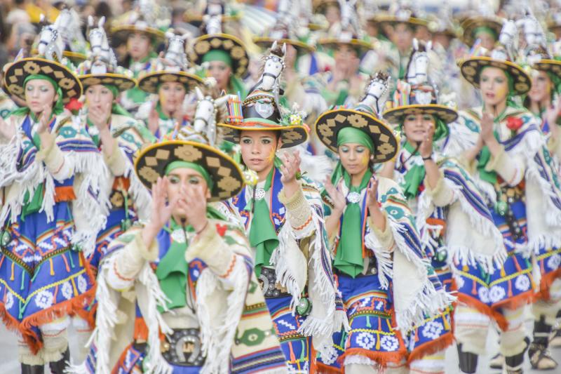 El desfile de comparsas, visto desde arriba