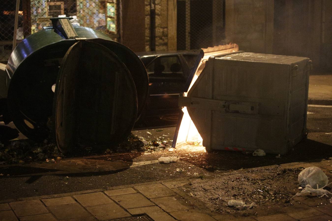Batalla campal en Vitoria tras la manifestación en memoria de las víctimas del 3 de marzo