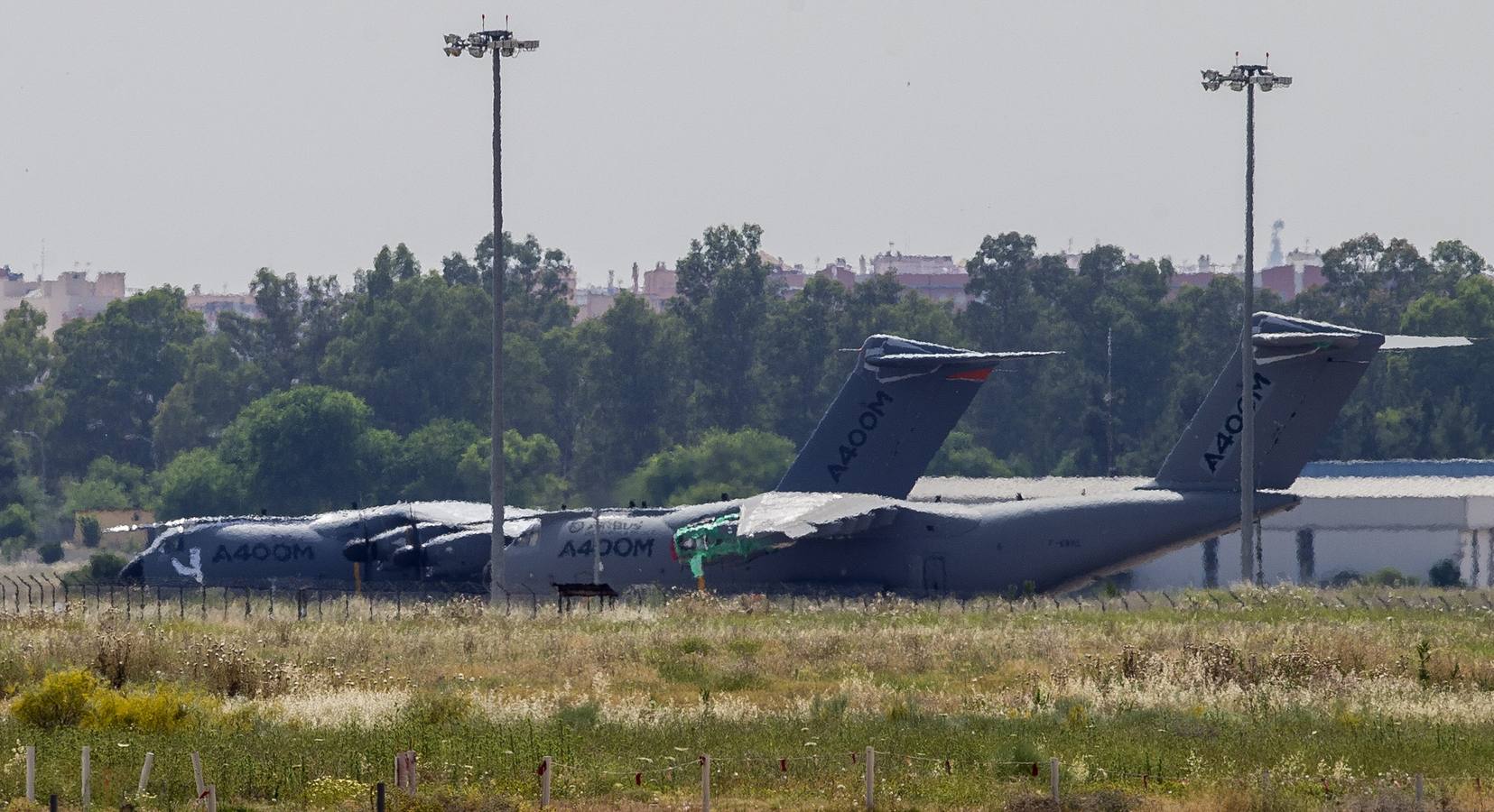 Llega a Sevilla el primer vuelo de prueba del Airbus A400M tras el accidente