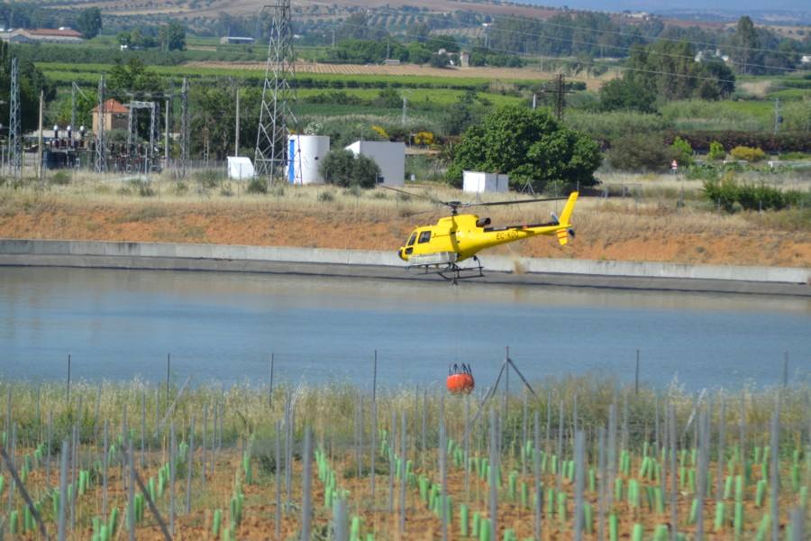 Incendio en la Sierra de San Serván