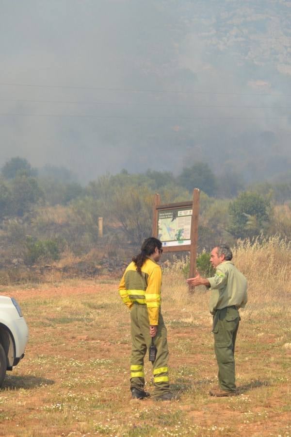 Incendio en la Sierra de San Serván