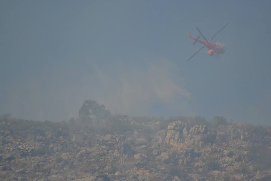 Incendio en la Sierra de San Serván