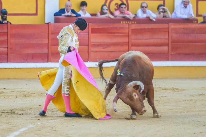 Orejas de peso en una difícil novillada de Fernando Peña en el coso de Pardaleras