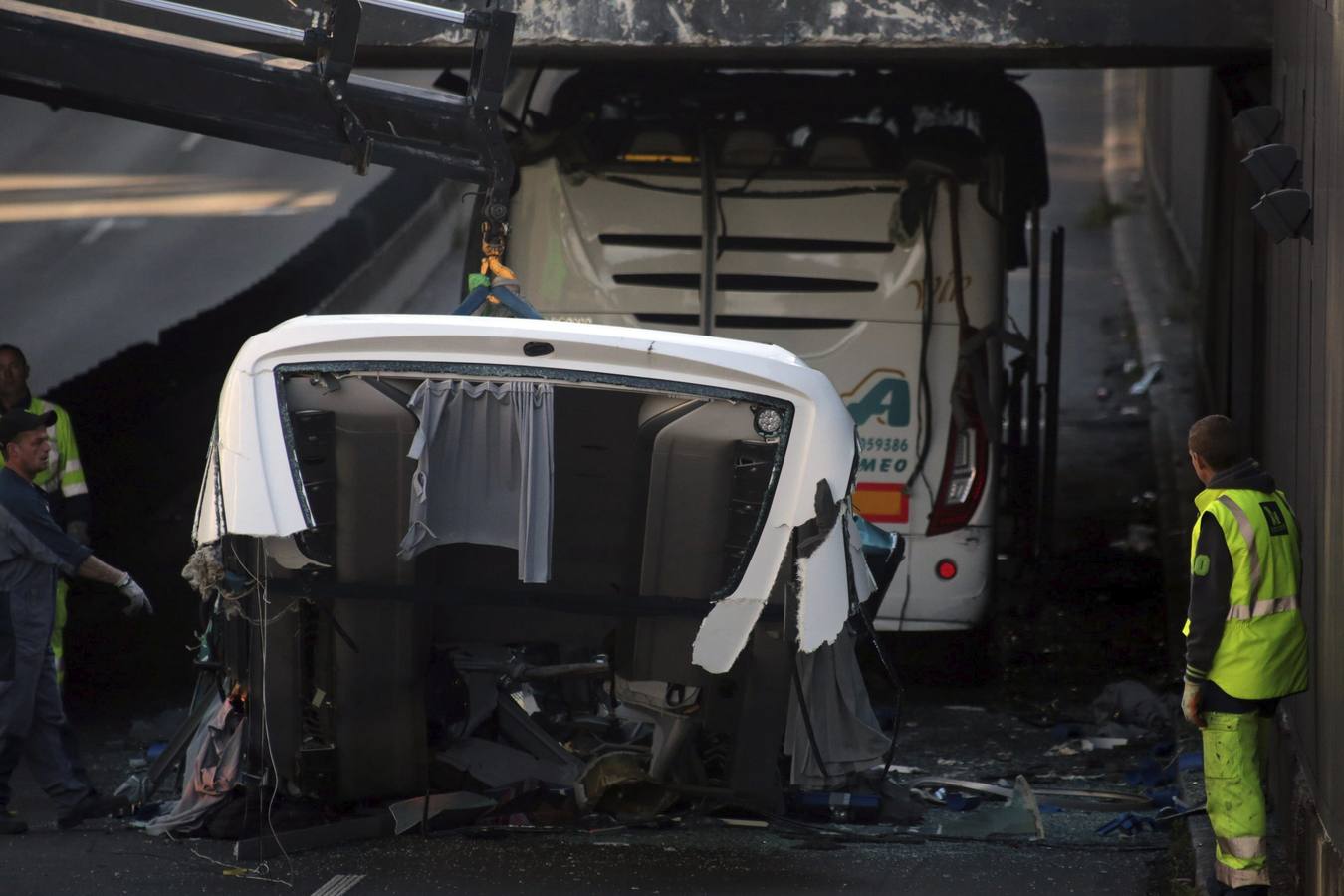 Accidente de un autobús español en Francia