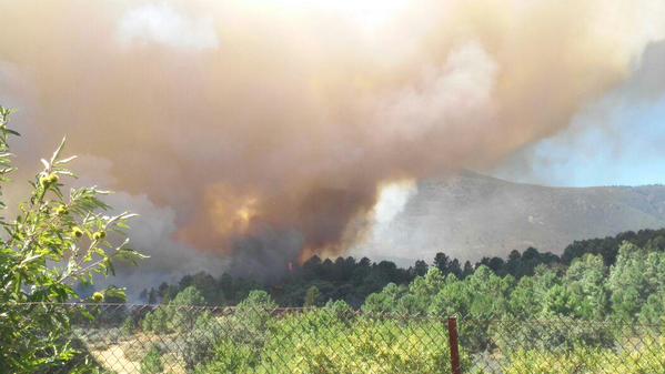 Incendio forestal declarado en Acebo