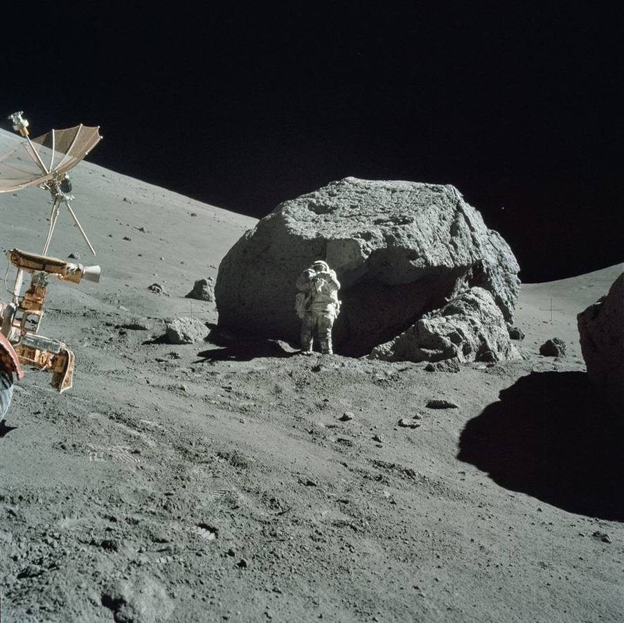 Imágenes inéditas del hombre en la Luna