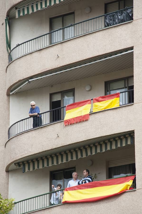 Homenaje a la bandera en Badajoz