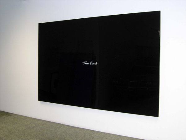 'The End #01', obra de Joao Louro dentro de 'Gabinete Pintura'. Galería Fernando Santos.