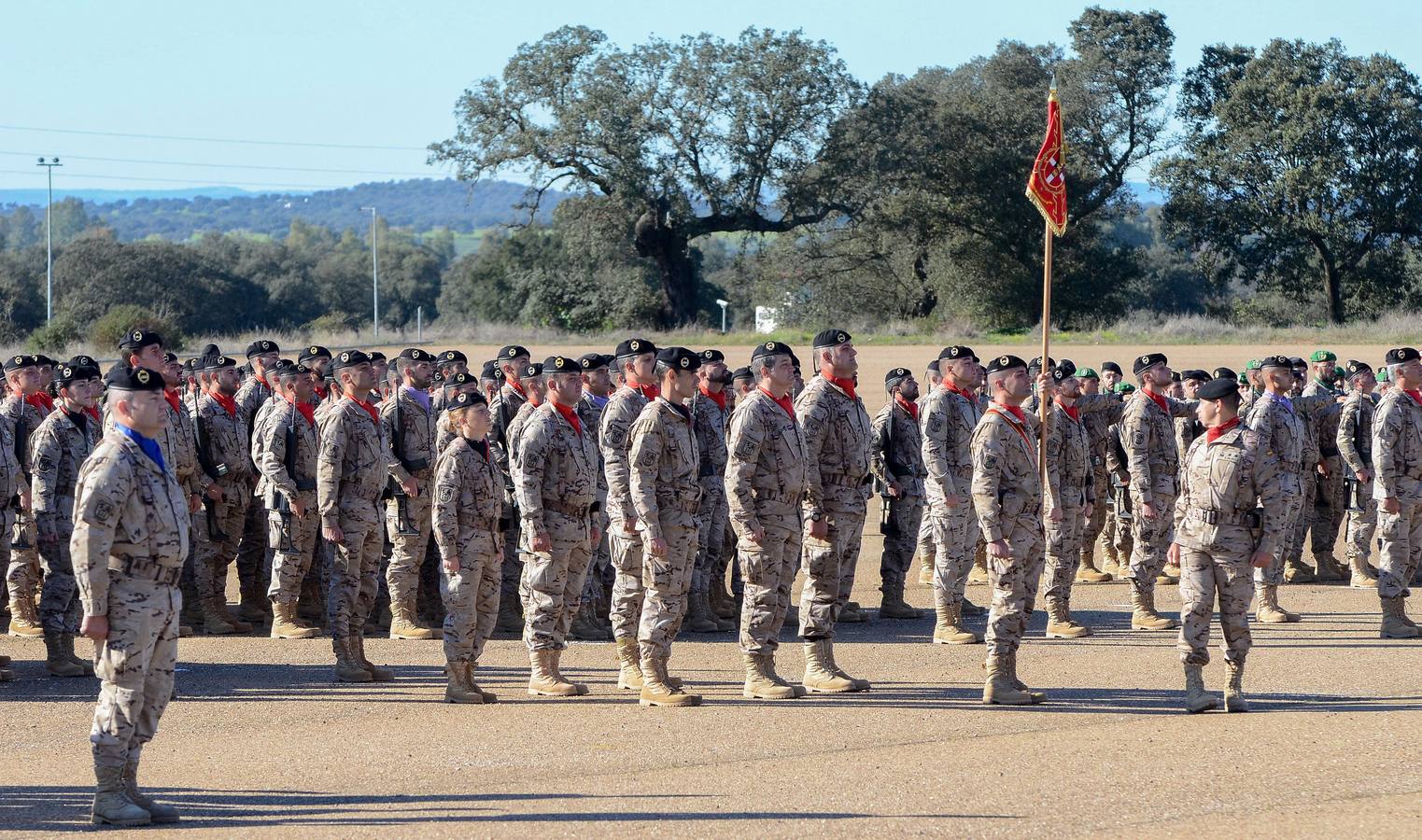 Acto de despedida de los 231 militares que viajarán a Irak