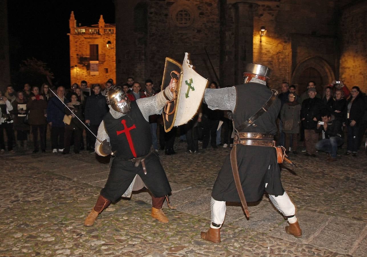 Exhibición de lucha medieval en Cáceres