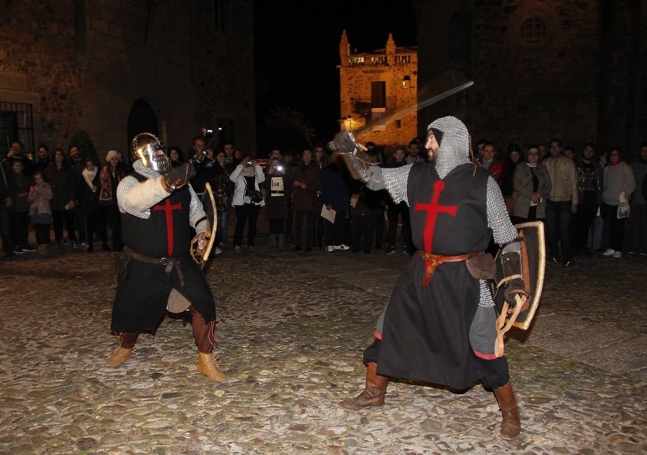 Exhibición de lucha medieval en Cáceres