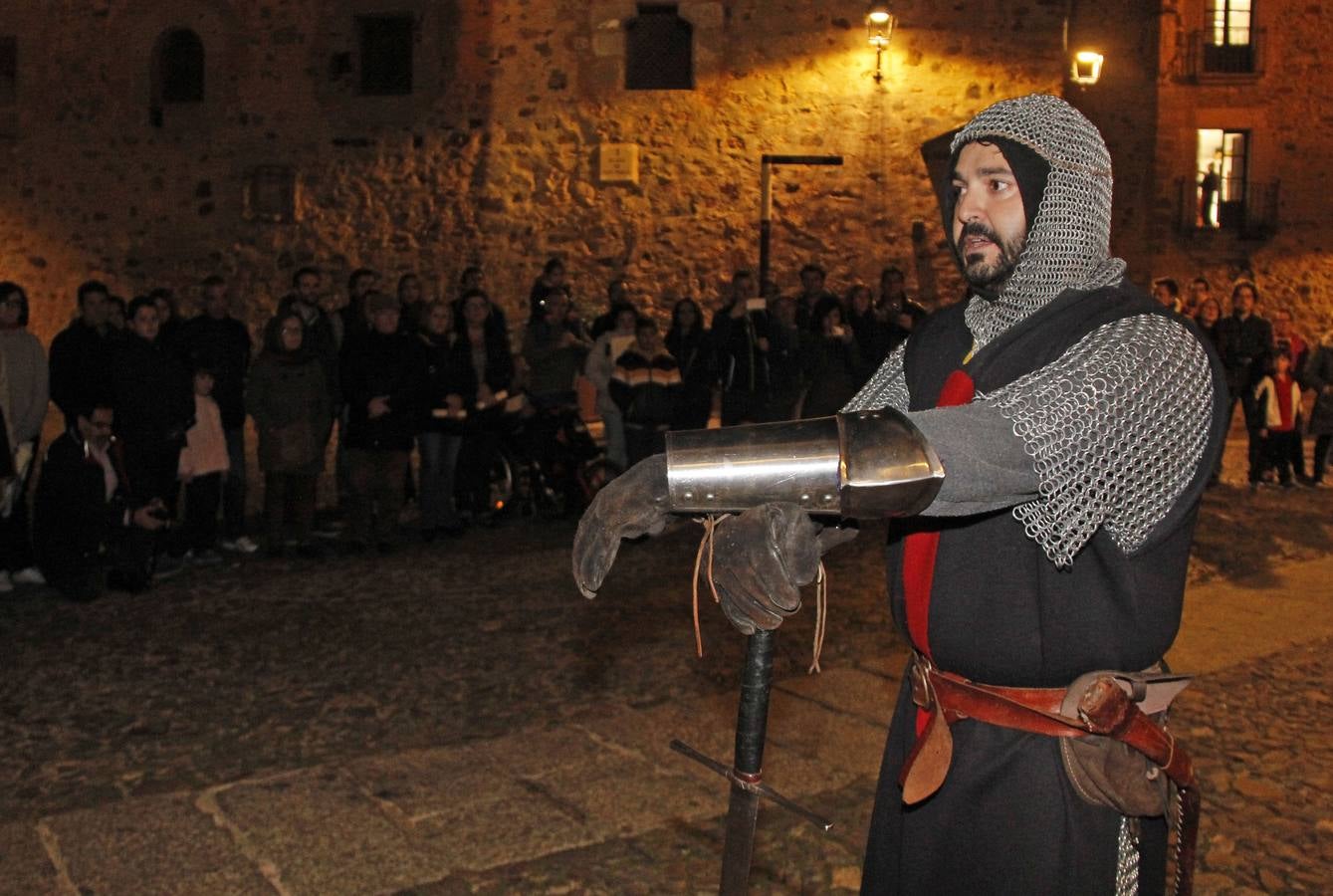 Exhibición de lucha medieval en Cáceres