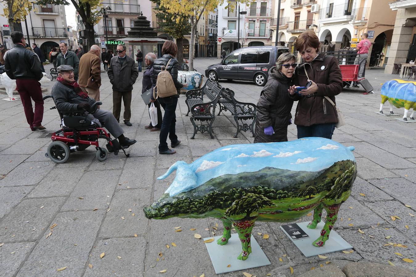 Inauguración de la Iberian Pork Parade en Plasencia