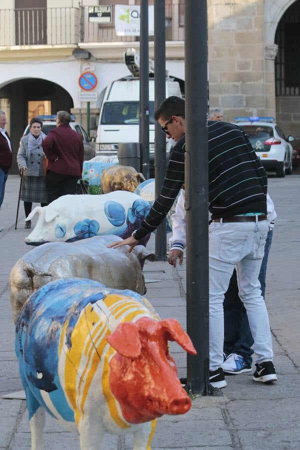 Inauguración de la Iberian Pork Parade en Plasencia