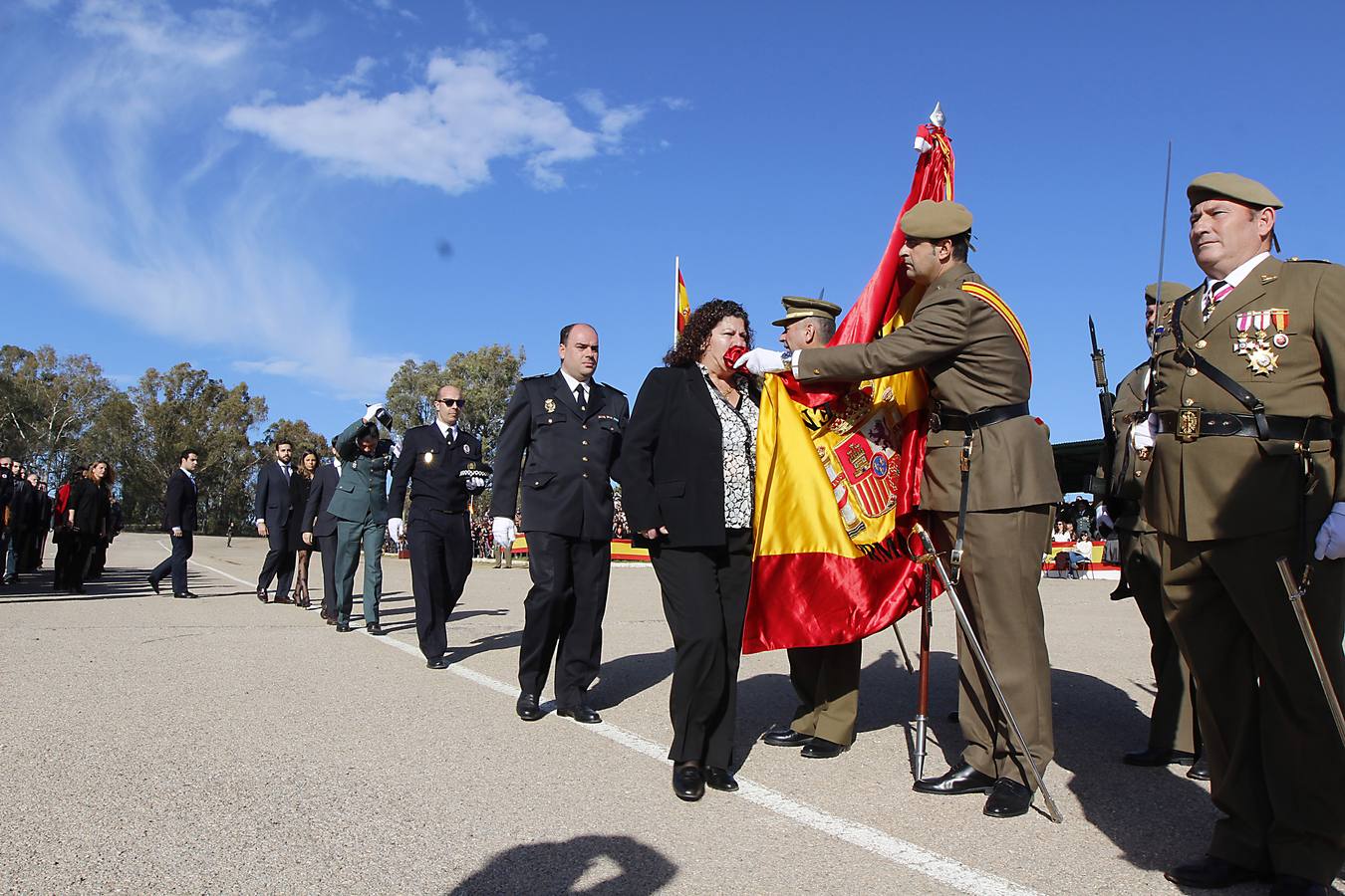 599 jóvenes soldados juran bandera en Cáceres