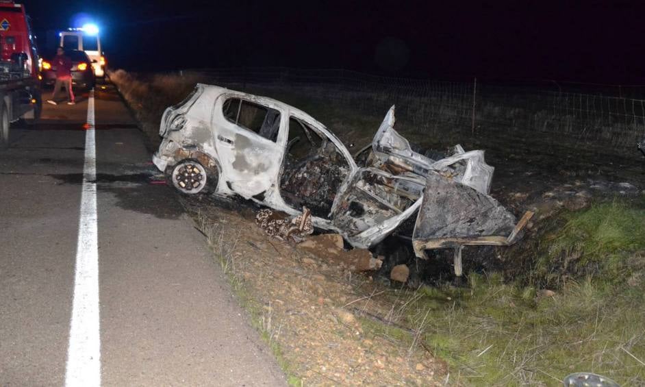 Accidente mortal cerca de Zarza Capilla a comienzos de año.