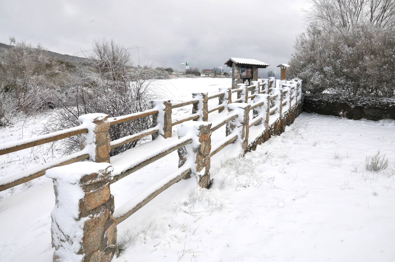 Primera nevada en el Puerto de Tornavacas