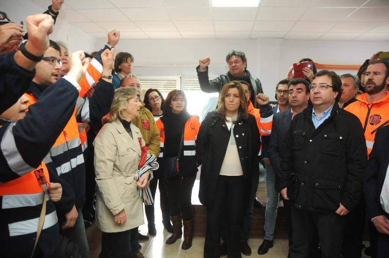 Extremadura y Andalucía escenifican su unión para intentar evitar el cierre de Aguablanca