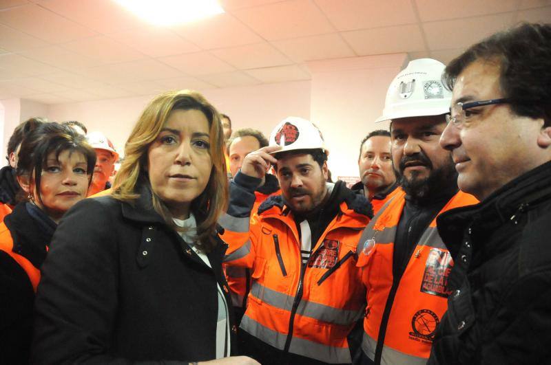 Extremadura y Andalucía escenifican su unión para intentar evitar el cierre de Aguablanca