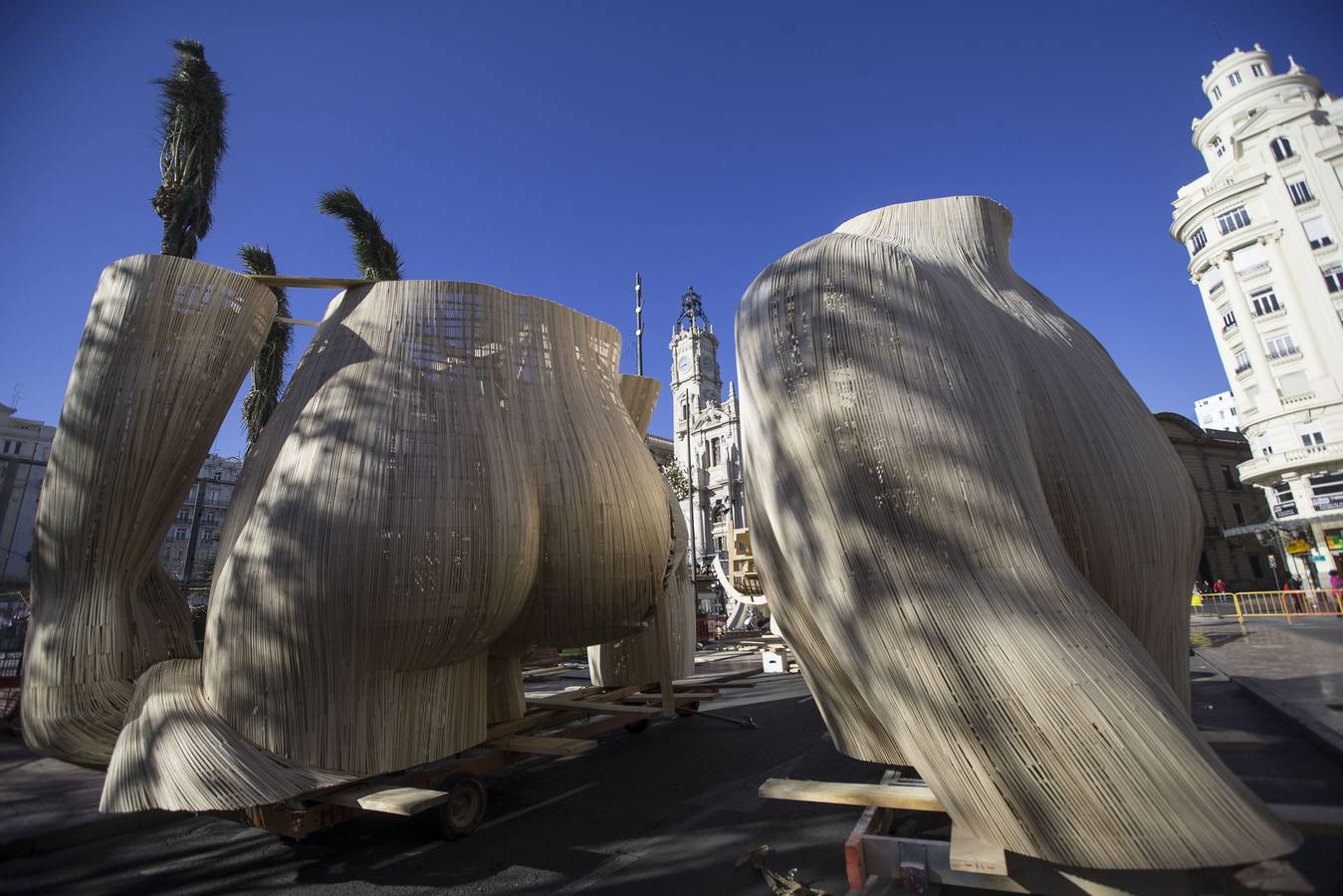 Las fallas ya se pueden ver en las calles de Valencia