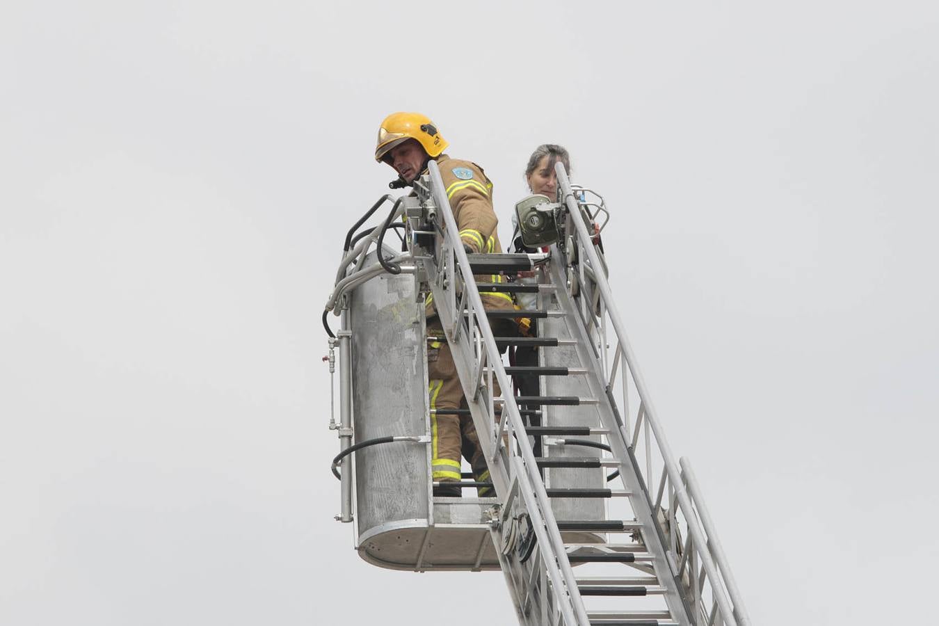 Simulacro de incendio en la residencia de alzheimer