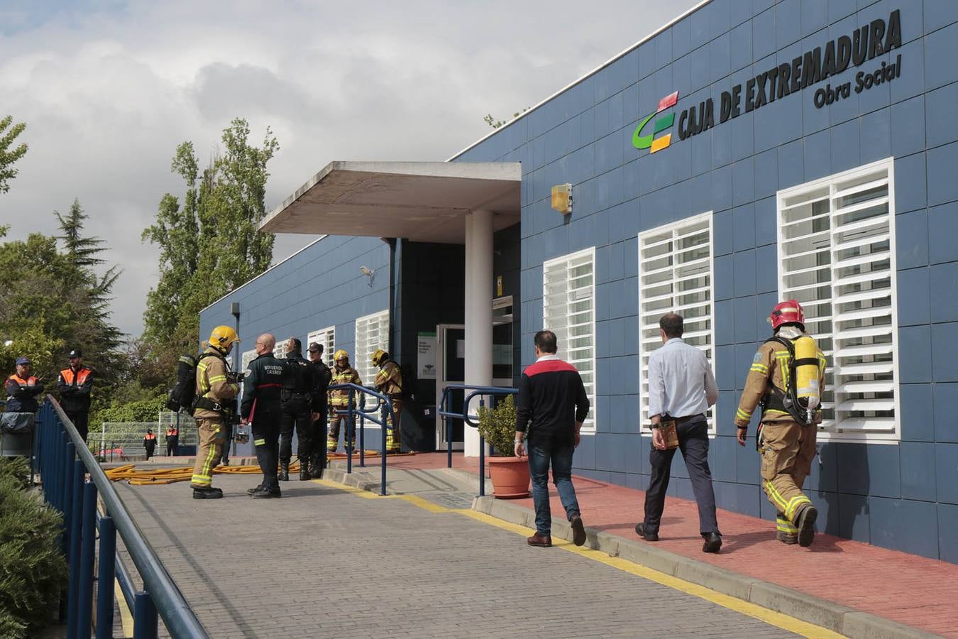 Simulacro de incendio en la residencia de alzheimer