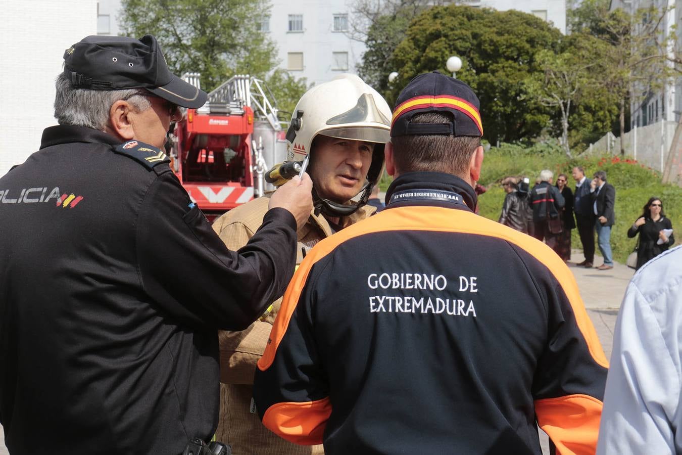 Simulacro de incendio en la residencia de alzheimer
