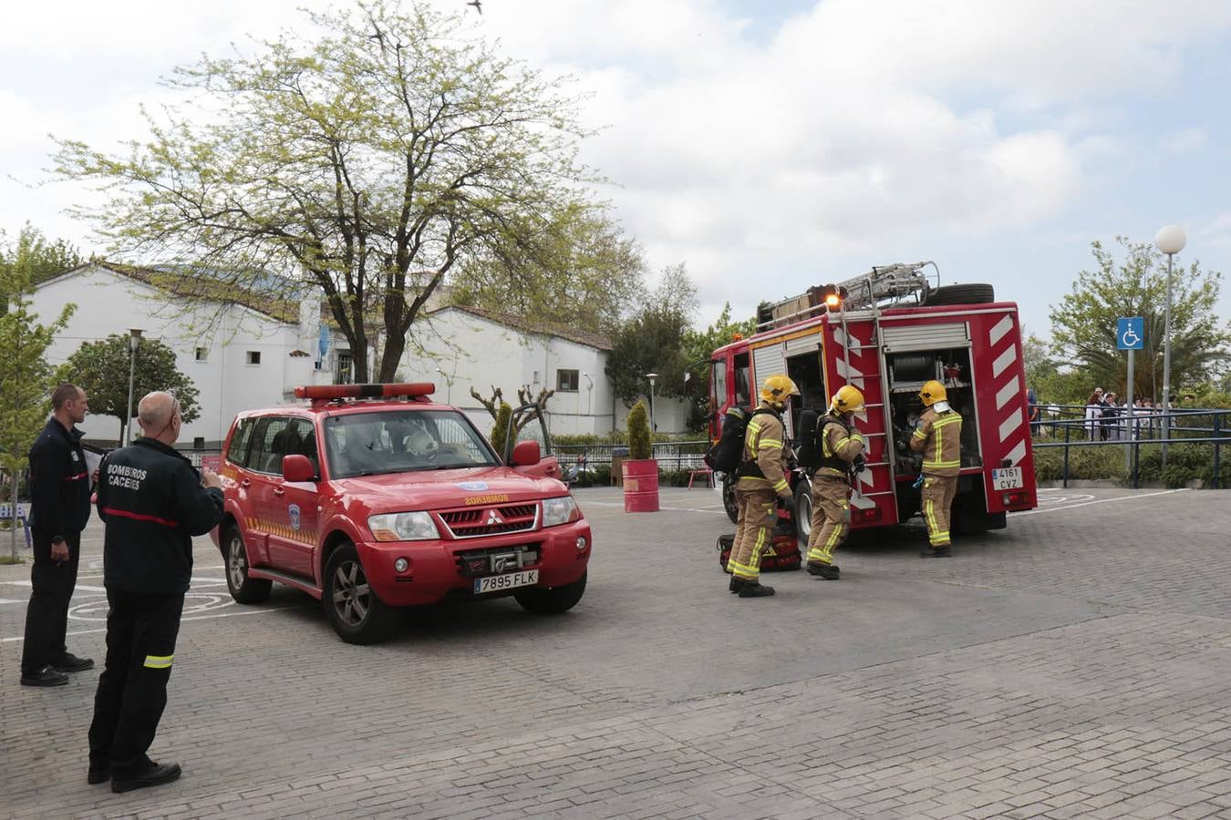 Simulacro de incendio en la residencia de alzheimer