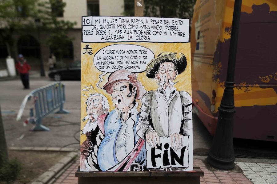 Elaboración de un cómic en Cánovas sobre la vida de Cervantes