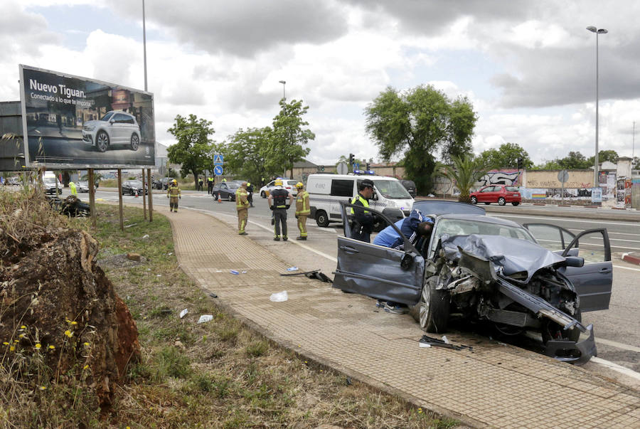 Causa un accidente con siete heridos en el último día de la feria de Cáceres