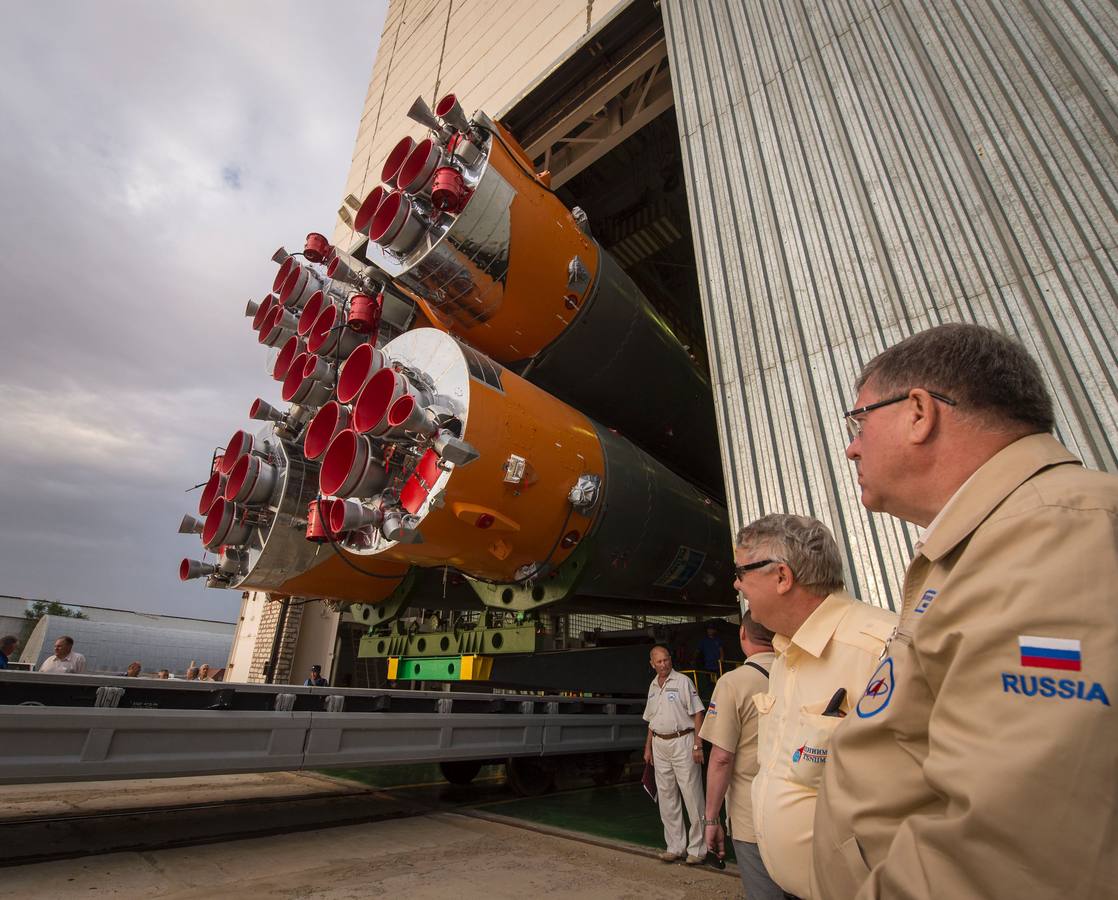 Preparativos para el lanzamiento de la SOYUZ MS-01