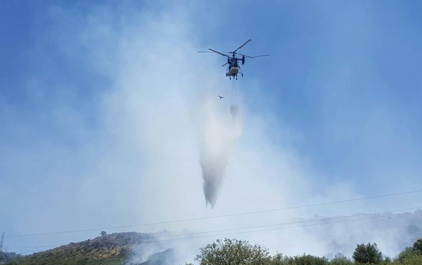 Declarado un incendio en Arroyo de San Serván sin peligro para la población