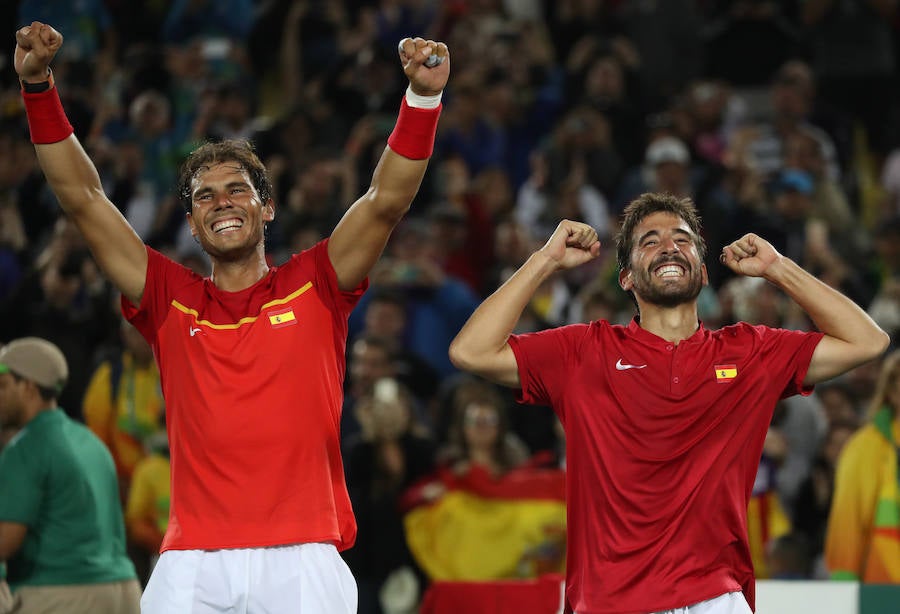 Rafael Nadal y Marc López son campeones olímpicos de dobles