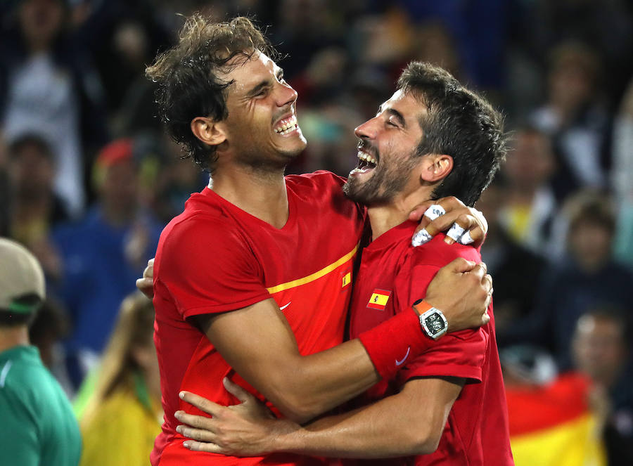 Rafael Nadal y Marc López son campeones olímpicos de dobles