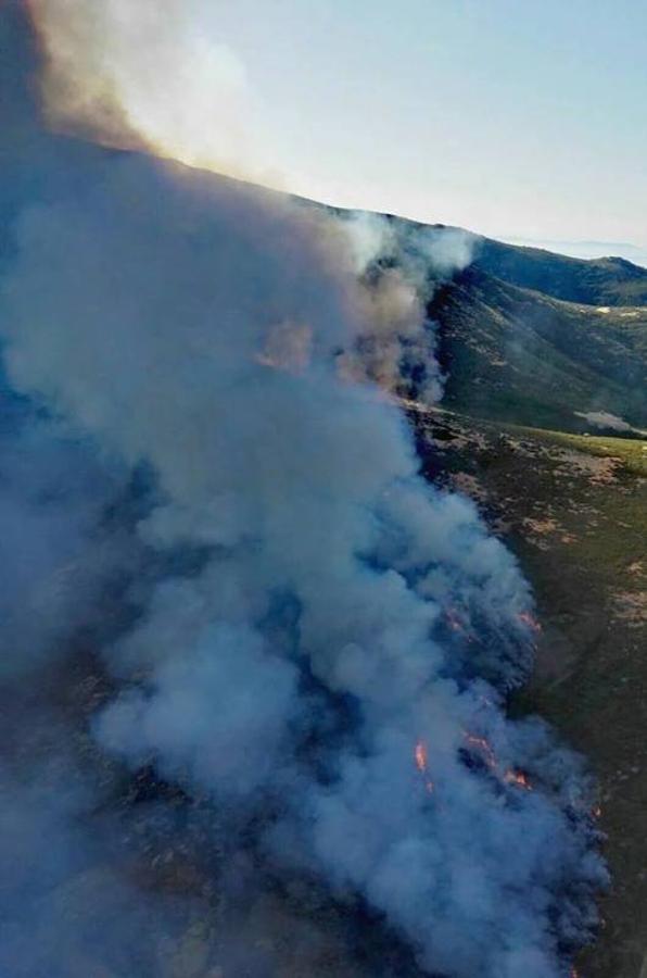 Incendio en el Valle del Jerte