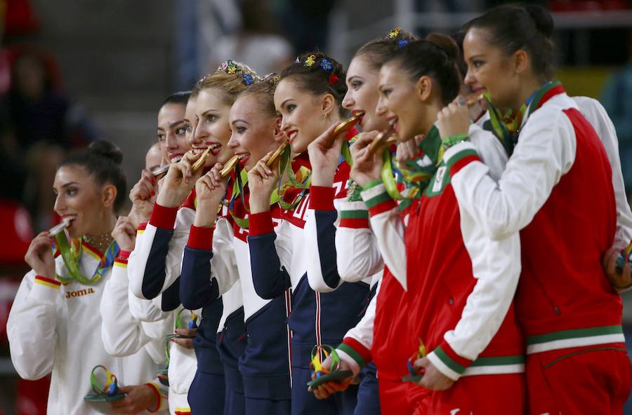 Plata para el conjunto español de rítmica