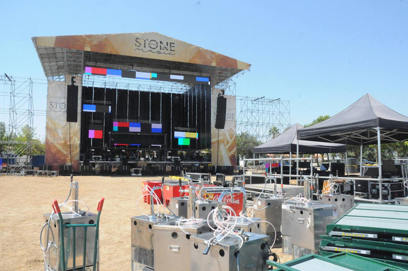 Últimos preparativos para acoger el concierto de David Guetta