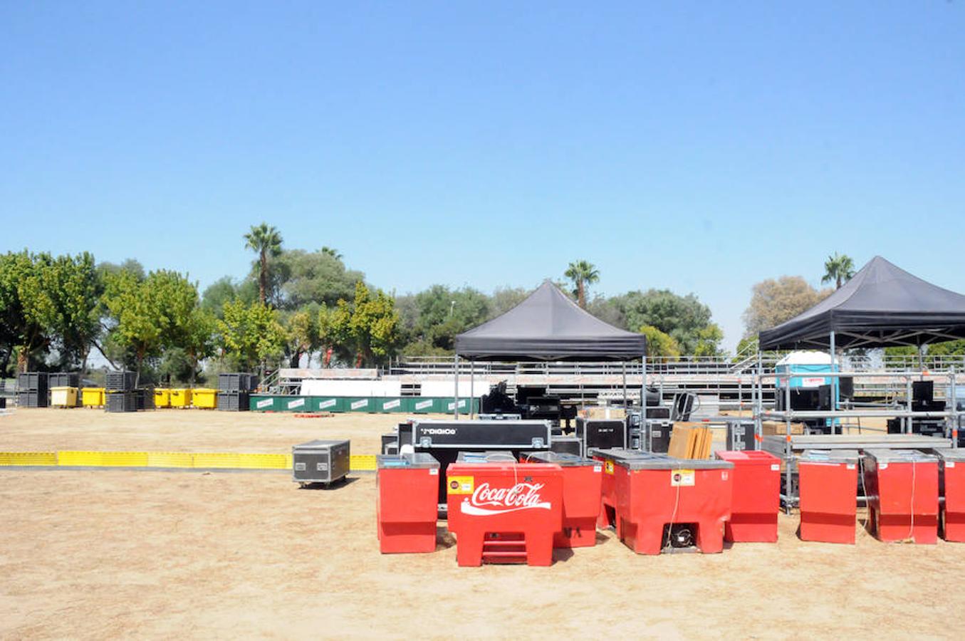 Últimos preparativos para acoger el concierto de David Guetta