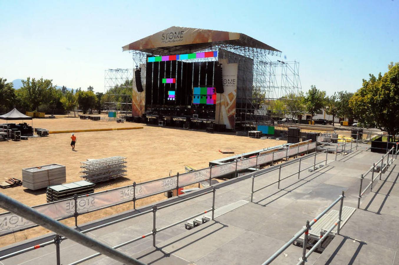 Últimos preparativos para acoger el concierto de David Guetta
