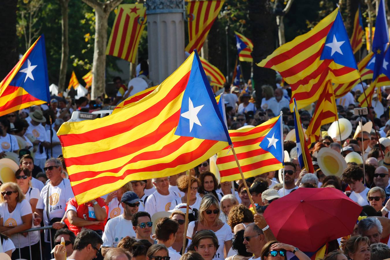 Domingo, 11 de septiembre: Celebración de la Diada en Cataluña. Fotografías: Agencias.