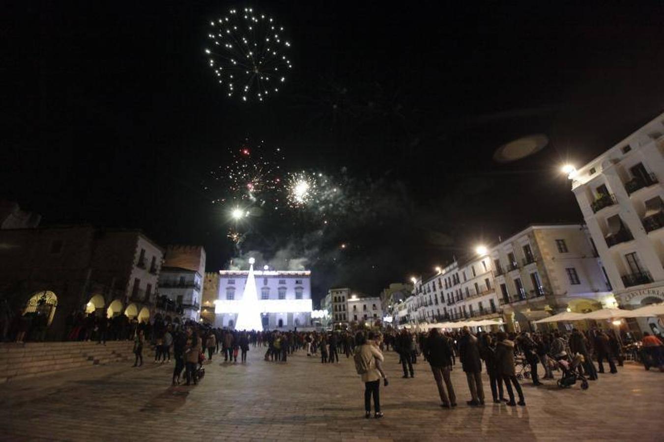 Encendido de las luces de Navidad en Cáceres