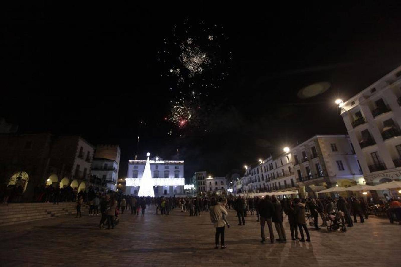 Encendido de las luces de Navidad en Cáceres