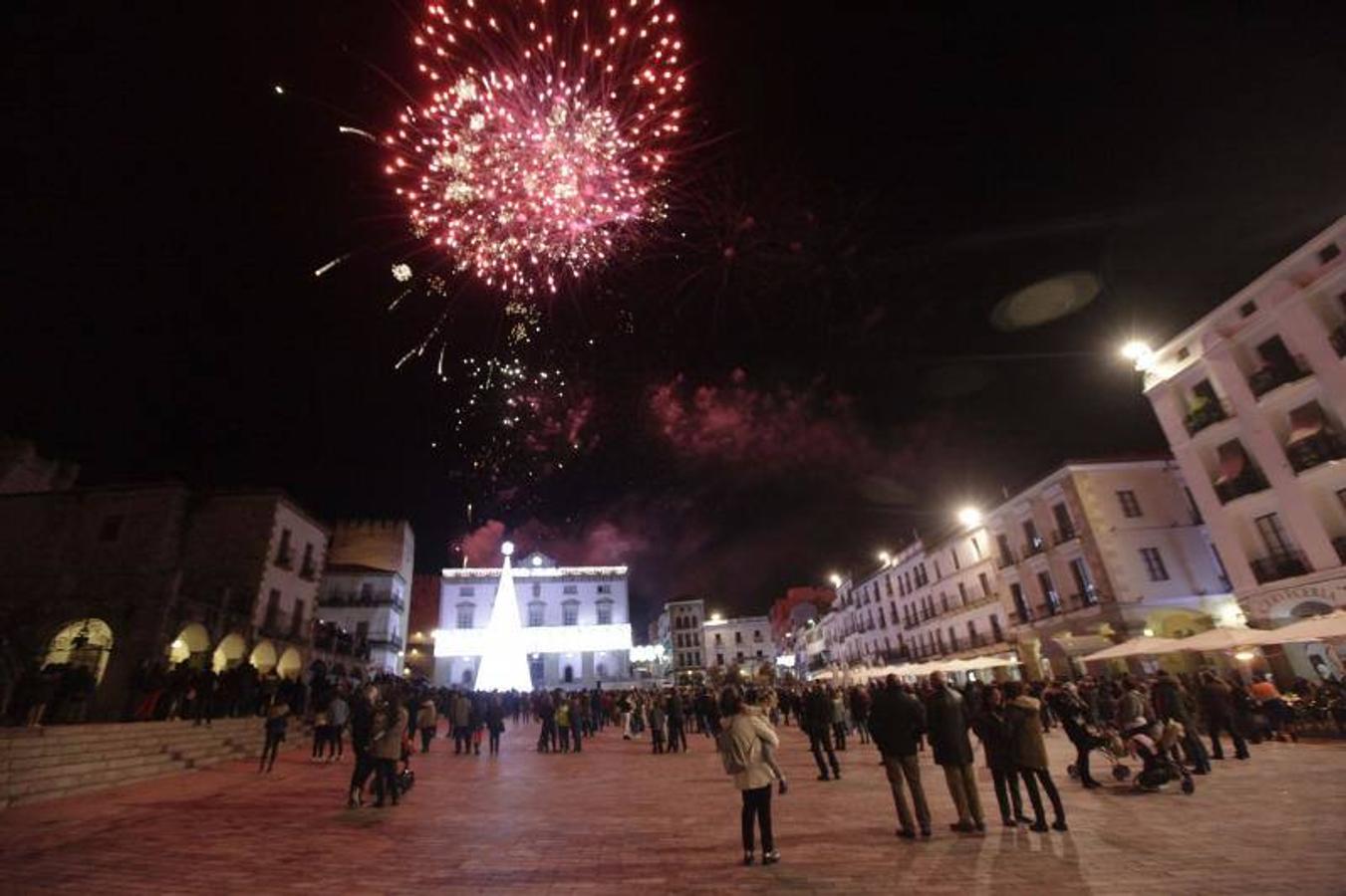 Encendido de las luces de Navidad en Cáceres