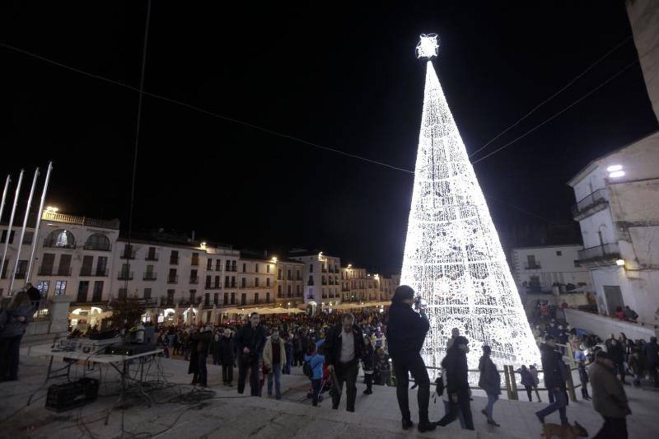Encendido de las luces de Navidad en Cáceres