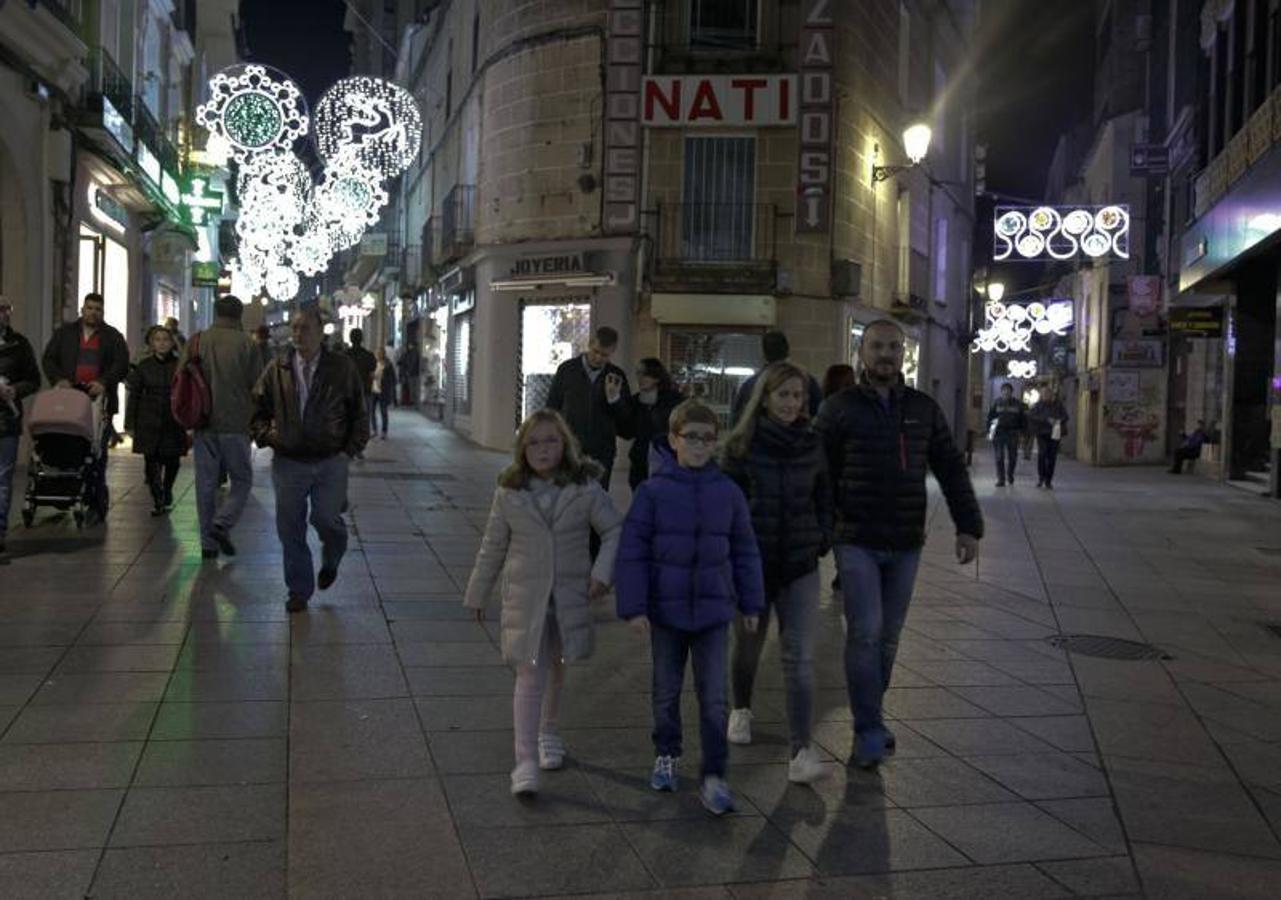 Encendido de las luces de Navidad en Cáceres