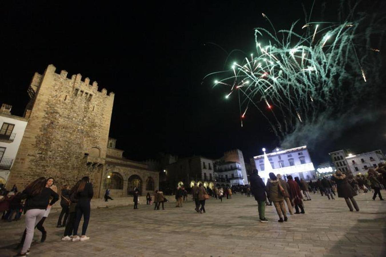 Encendido de las luces de Navidad en Cáceres