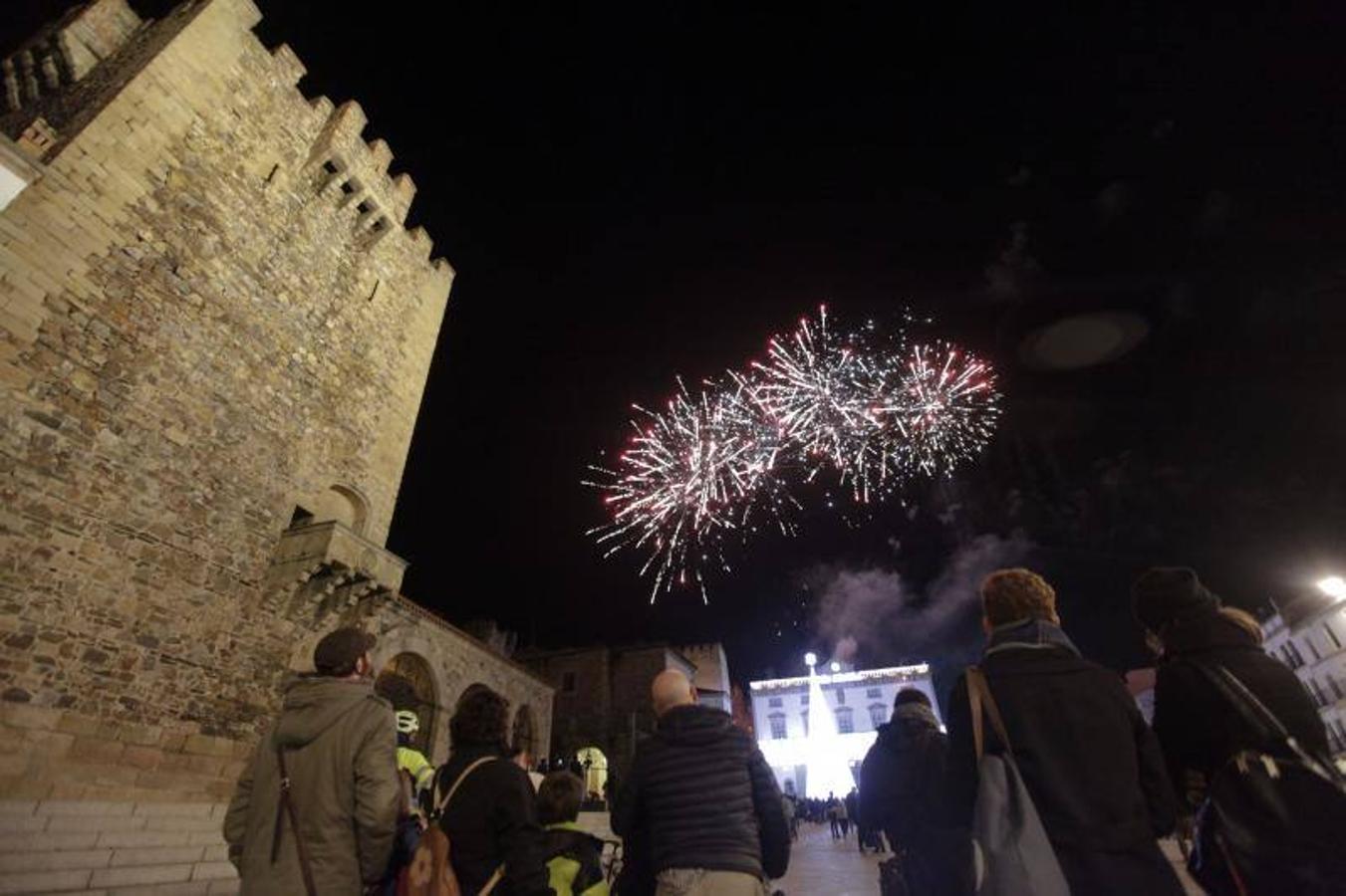 Encendido de las luces de Navidad en Cáceres