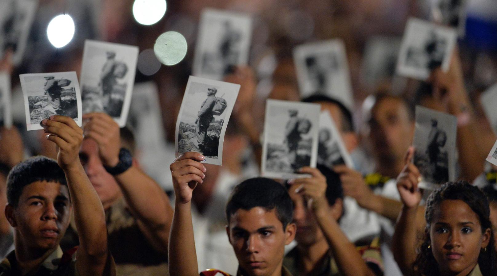 Miércoles, 30 de noviembre: Funeral de Estado en La Habana por la muerte del dictador Fidel Castro. Fotografía: Agencias