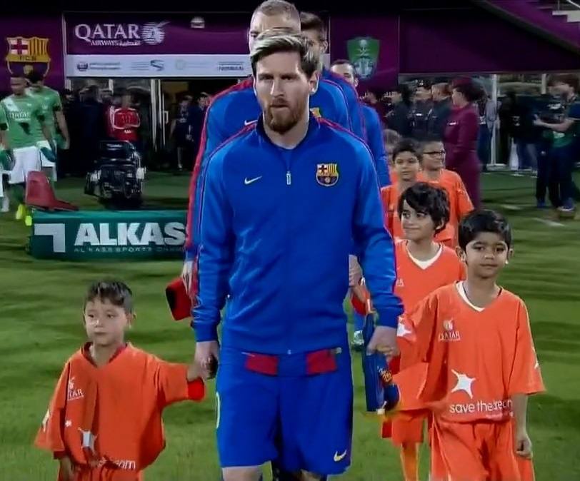 El encuentro de Messi y Murtaza, en imágenes